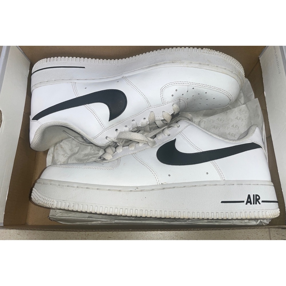 Nike Air Force 1 Low White Black CJ0952-100 Classic Streetwear Sneakers Mens 9.5